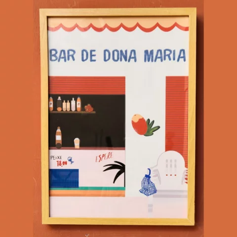 Quadro Print Bar de Dona Maria da Vila Buriti – Arielle Martins