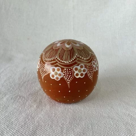 Bola Decorativa Cerâmica Jequitinhonha G – Terracota