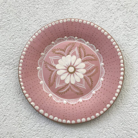 Pratinho de Parede Cerâmica Jequitinhonha (M) – Rosa